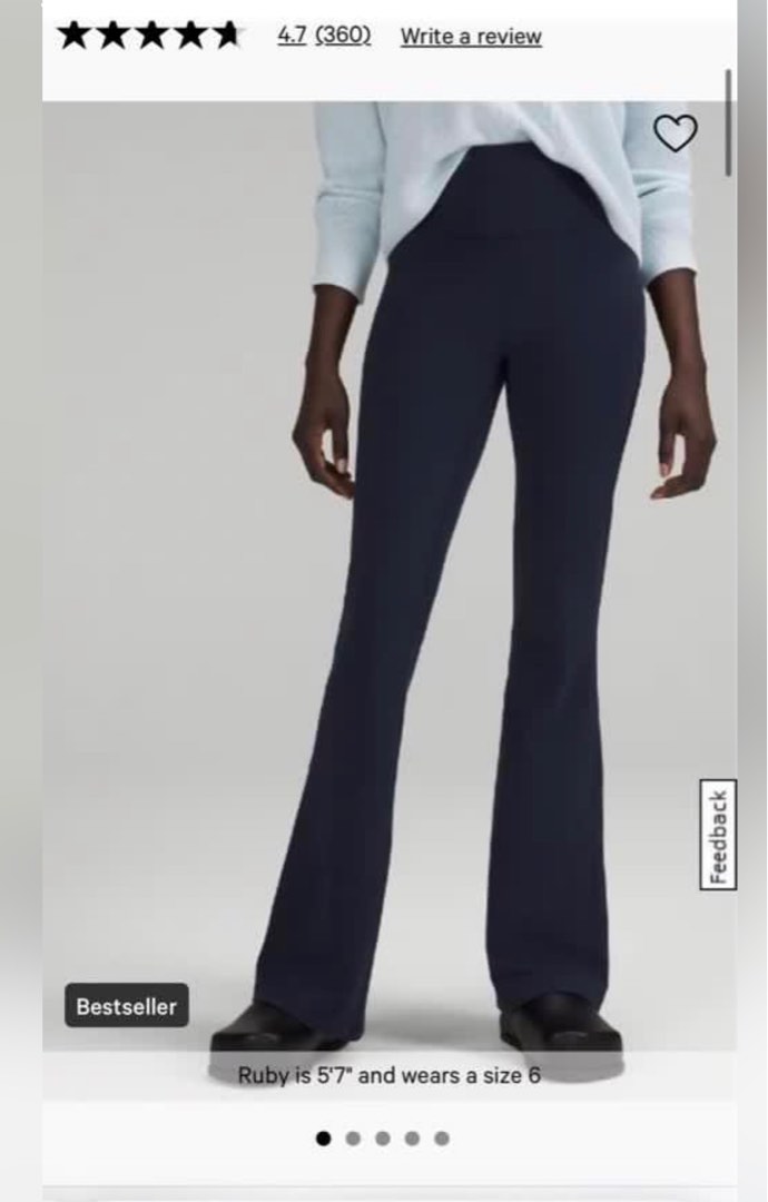 Lululemon groove pants black asia fit size M, 女裝, 運動服裝- Carousell