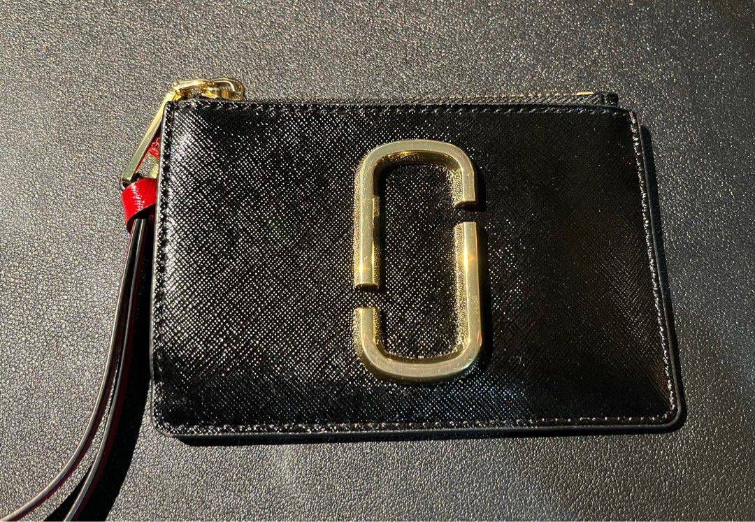 Marc Jacobs snapshot top zip multi wallet Black Chianti