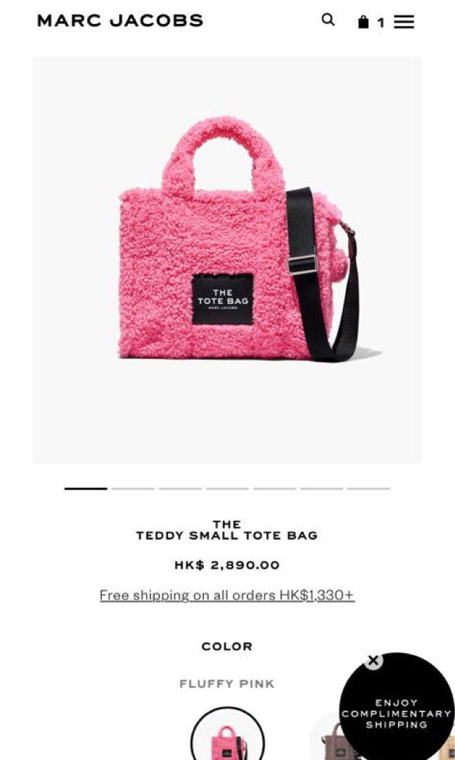 Marc jacobs teddy pink clearance