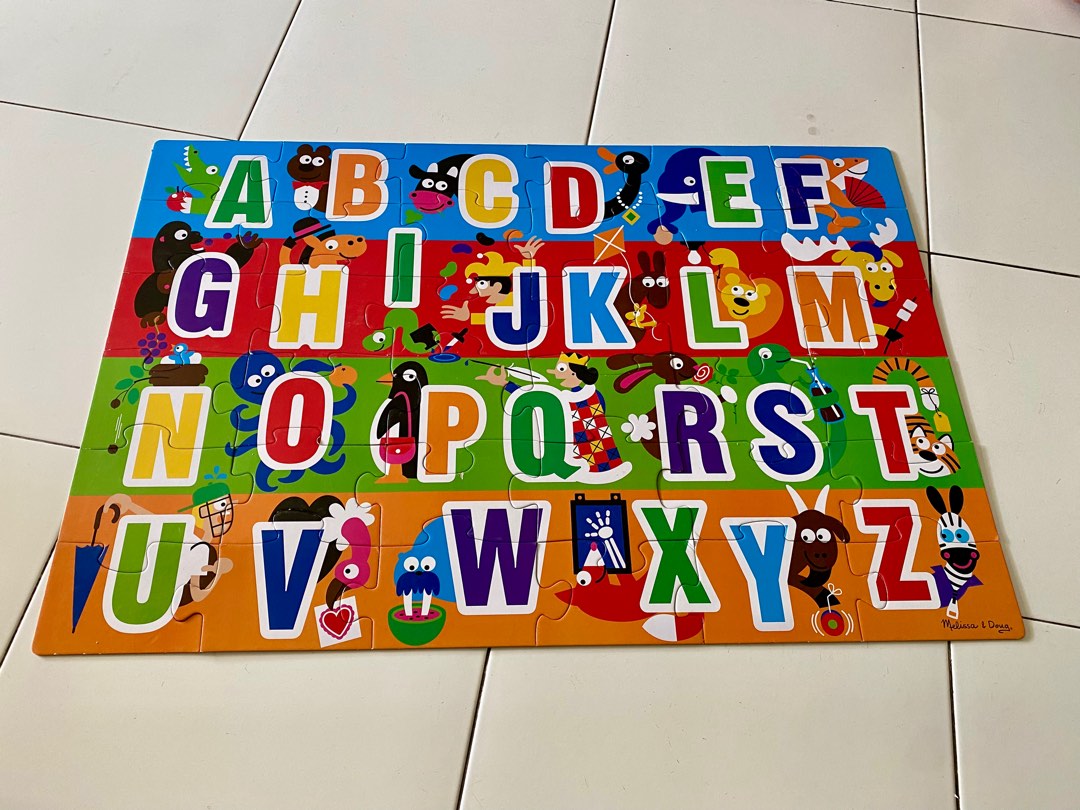Melissa and doug alphabet giant floor puzzle clearance