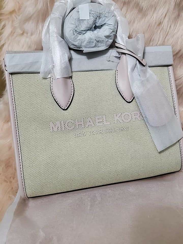 Michael Kors Mirella Small Shopper Top Zip Crossbody Bag Powder Blush Pink  MK 196163094274