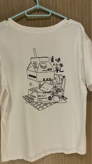 Milk design shirt white