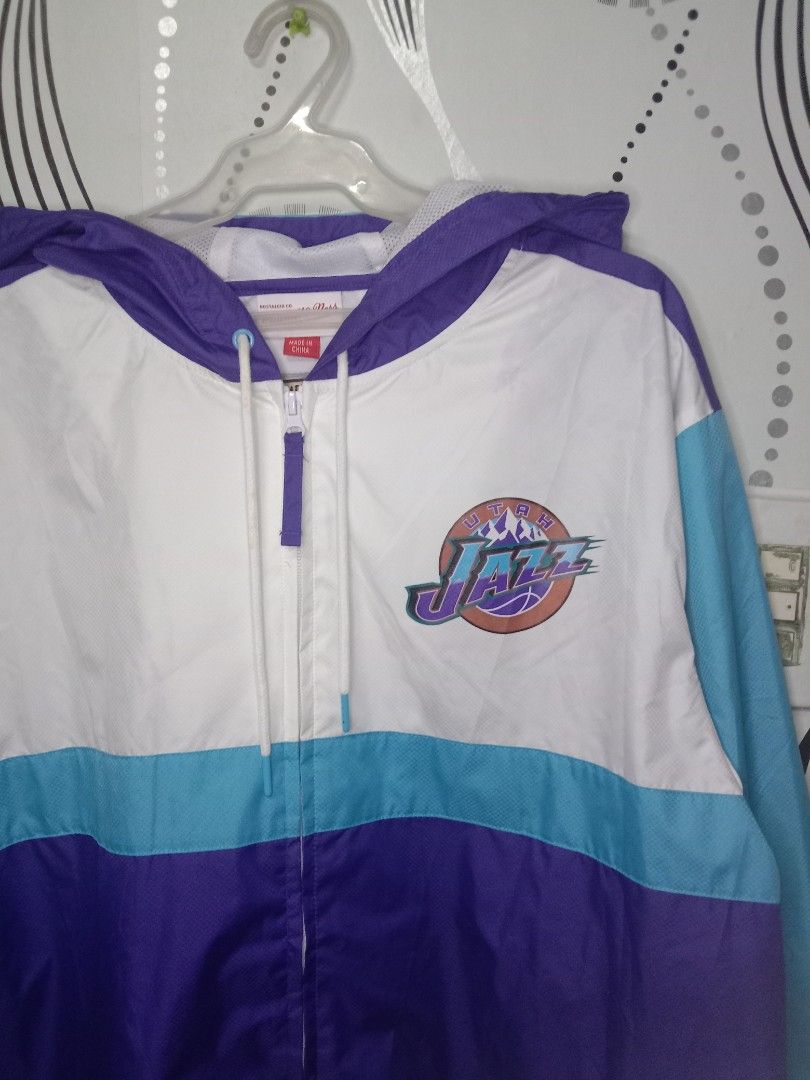 Mitchell and ness utah jazz warm up jacket 2025
