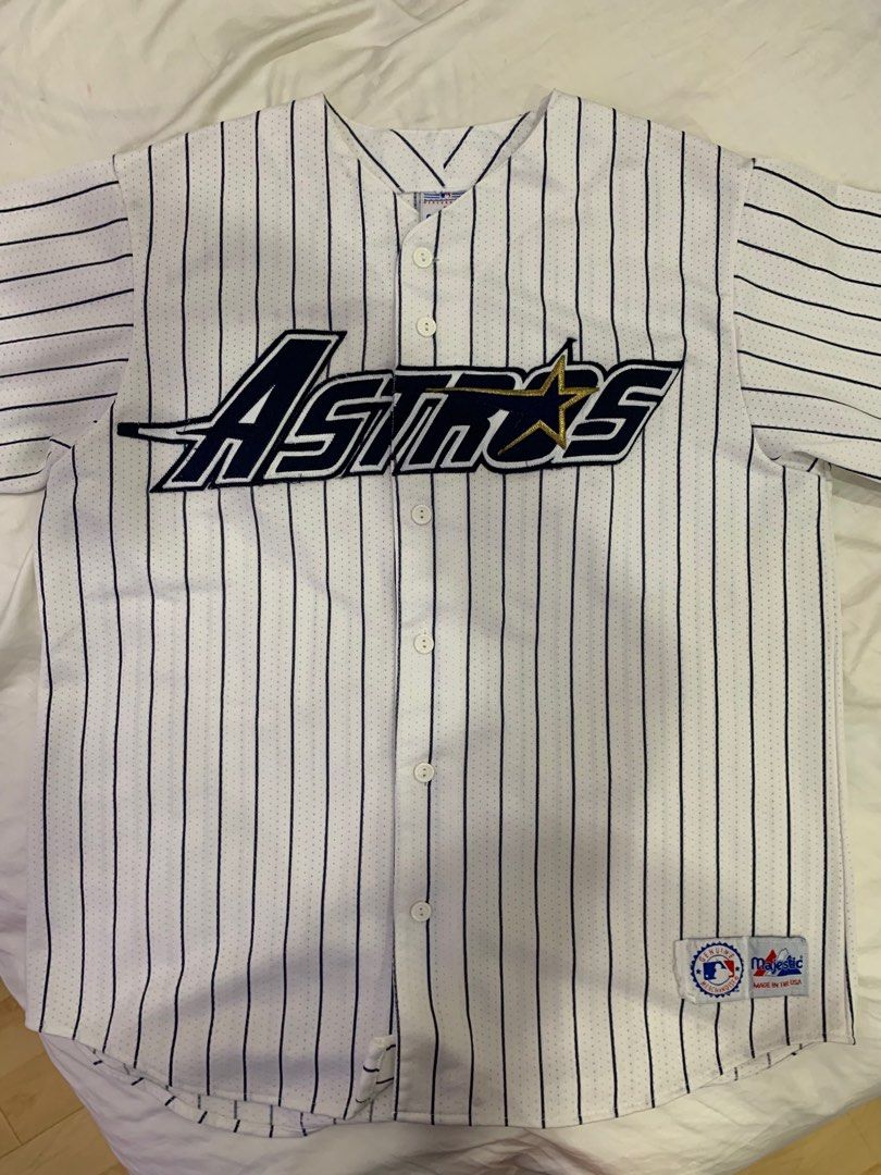 Pinstripe astros jersey top