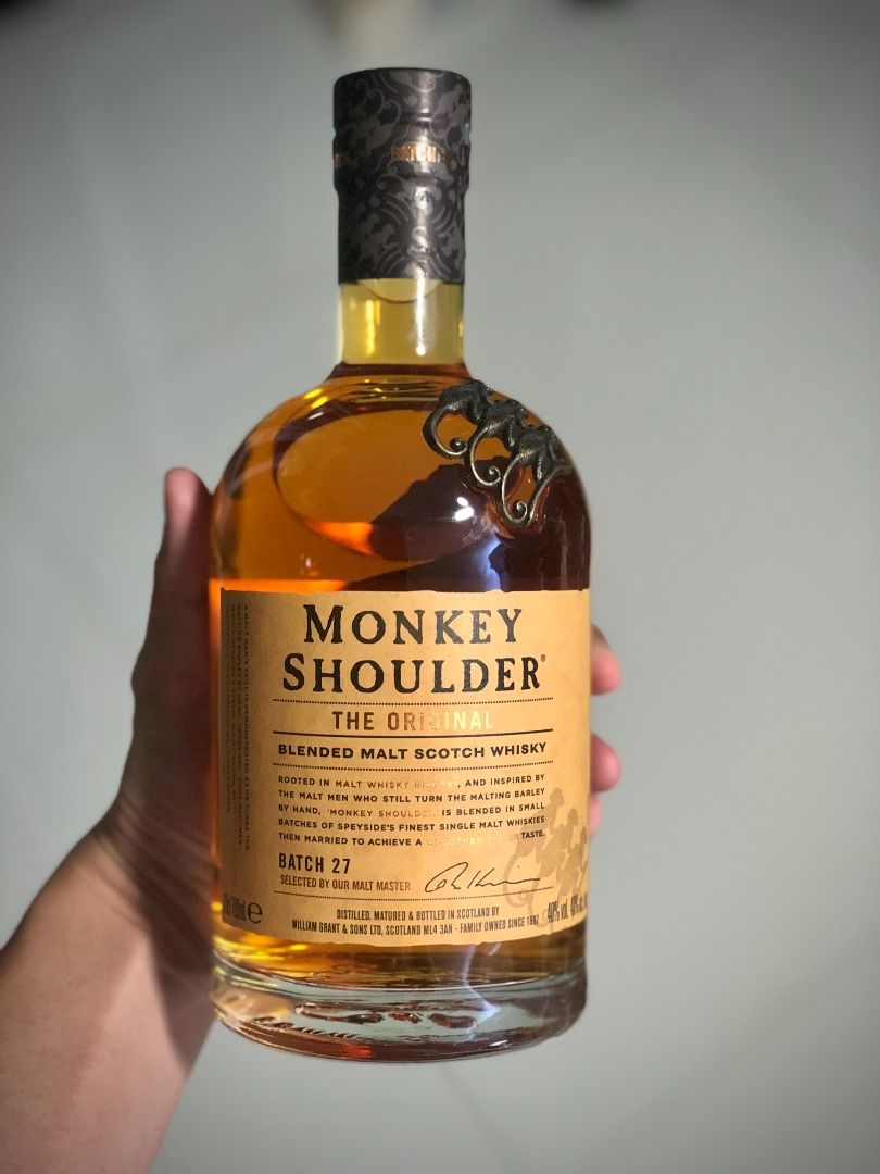 Monkey Shoulder Whiskey Alcohol 700ml 70cl Whisky, Food & Drinks