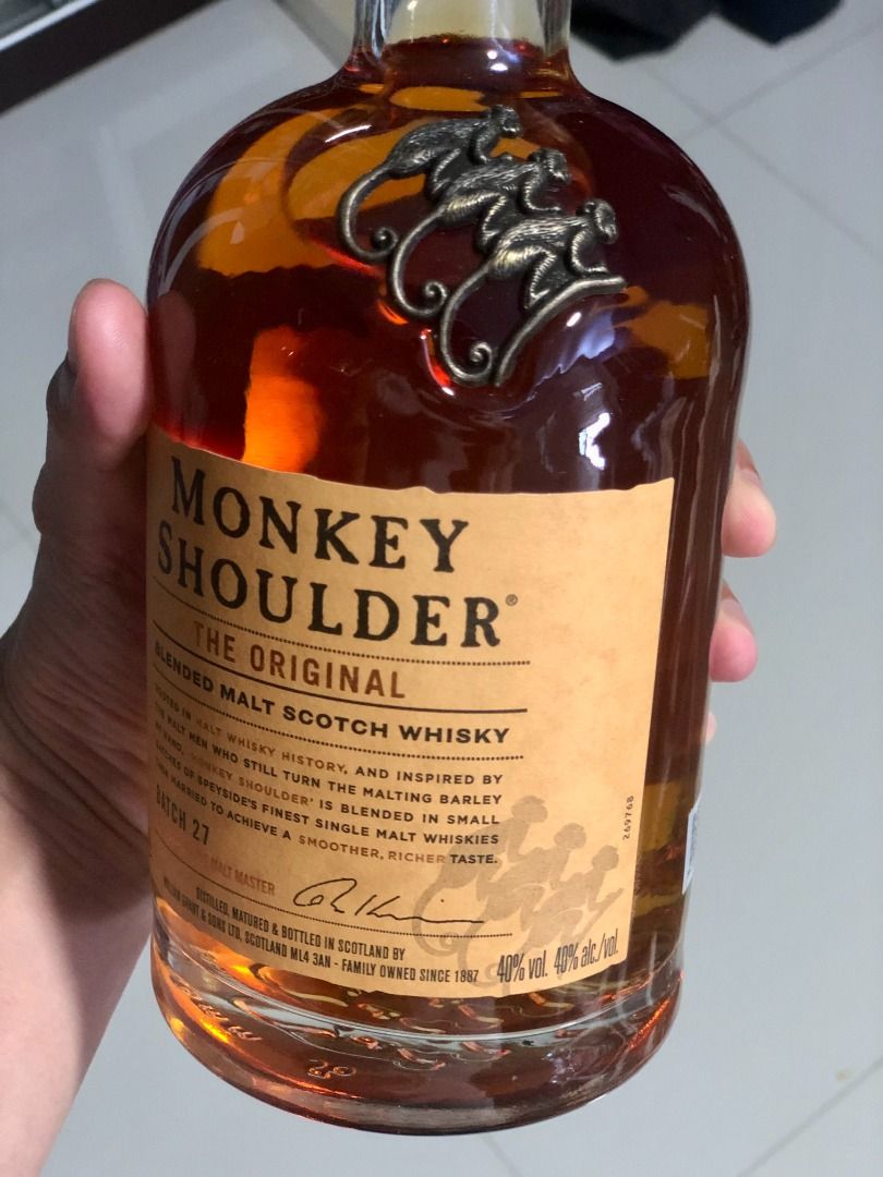 Monkey Shoulder Whiskey Alcohol 700ml 70cl Whisky, Food & Drinks