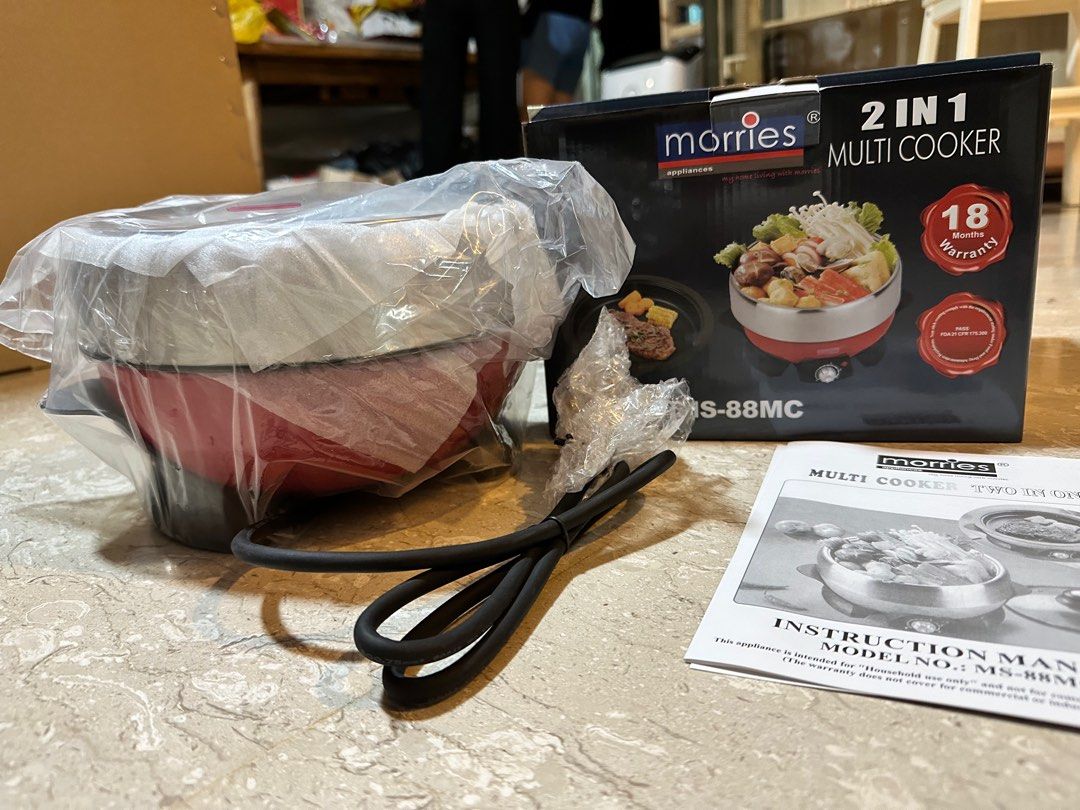 Morries NEW 2 IN 1 MULTI COOKER 2 Litter MODEL MS 88MC