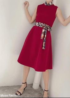 Moss fashion - Red dress (size S)