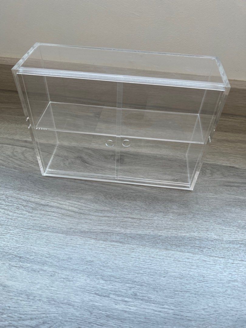 MUJI Acrylic Display Case With Sliding Doors (S), Furniture & Home