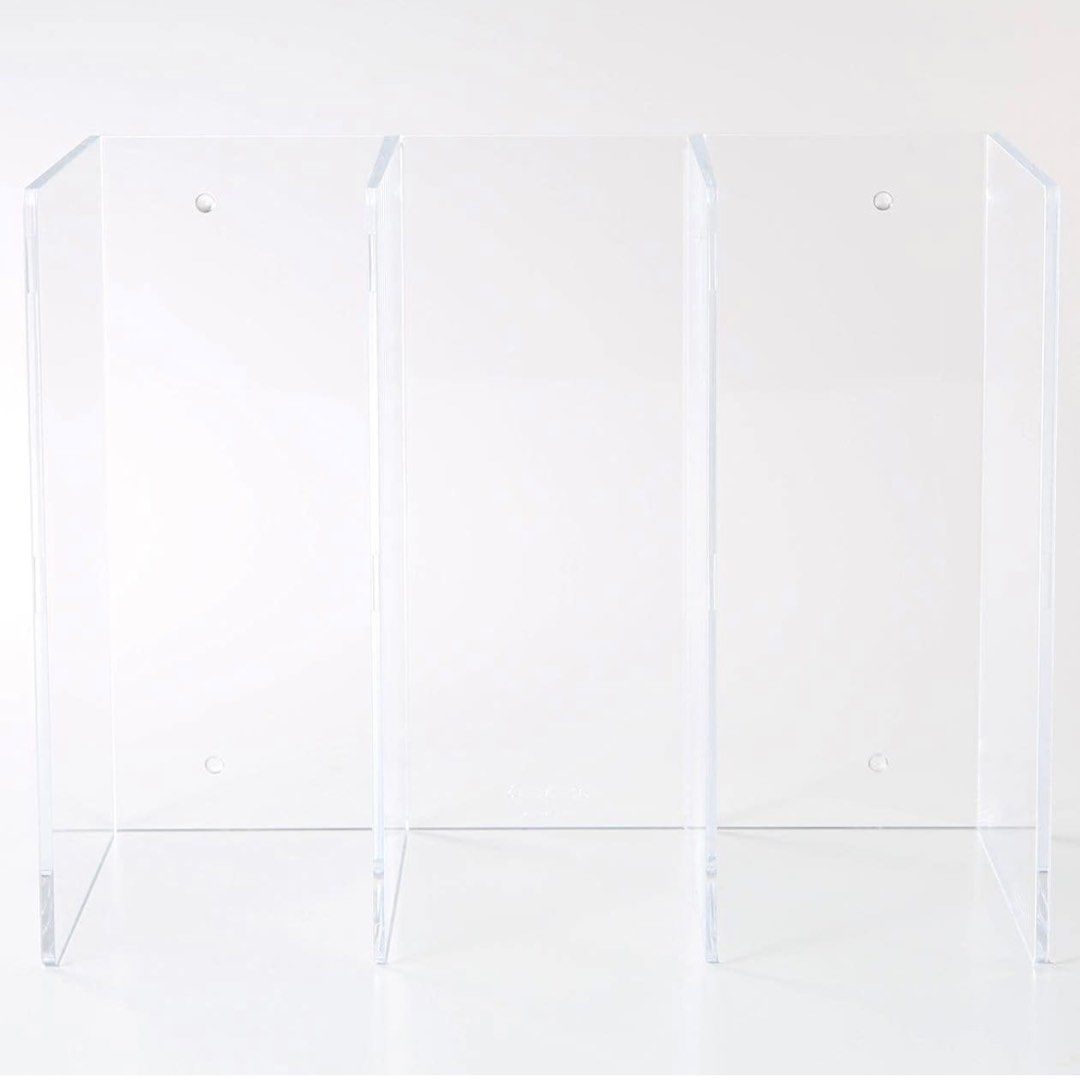 Muji Acrylic Partition Stand Book Magazines File Holder Divider