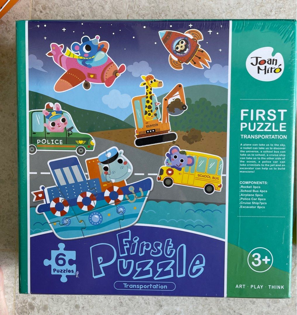 My First Puzzle 6 in a box Vehicles & Plane
