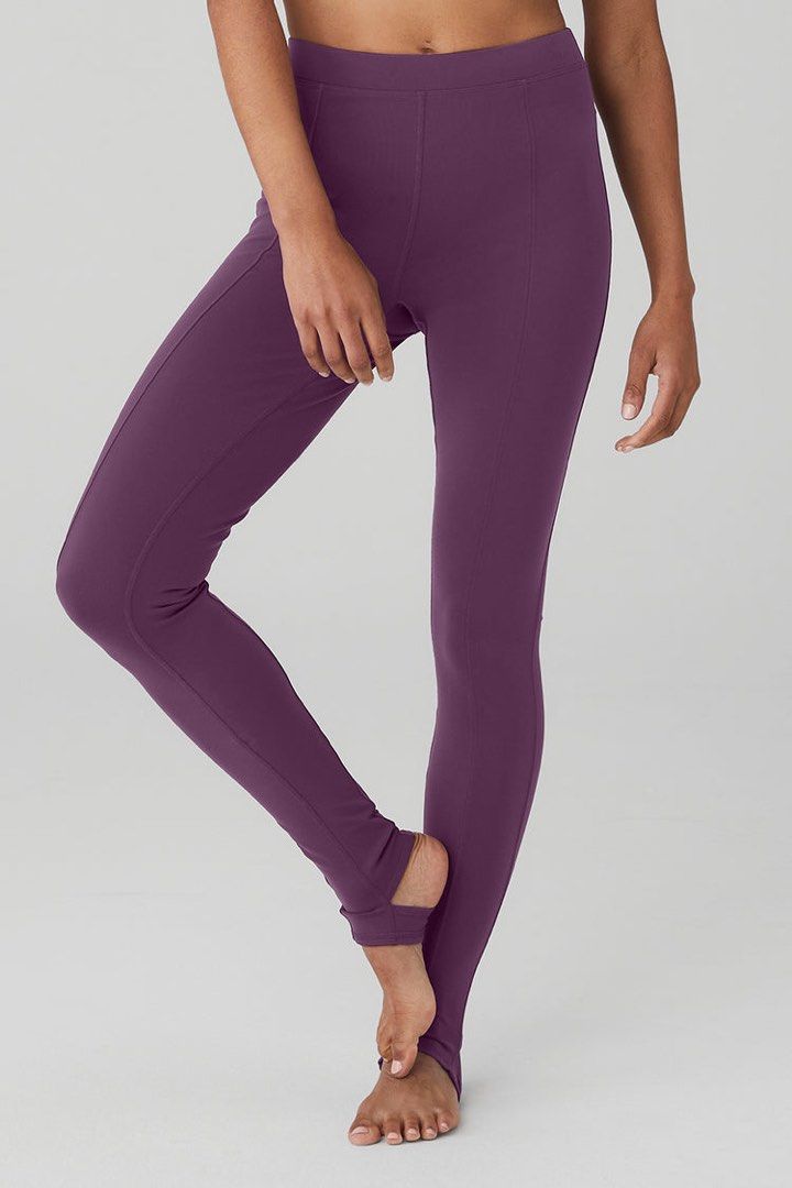 New ALO Color Plum! Airbrush High-Waist Enso Legging (SMALL), Women's  Fashion, Activewear on Carousell