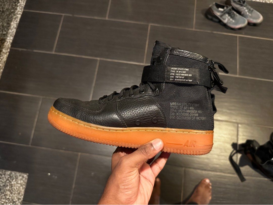 Sf af1 sales mid black gum