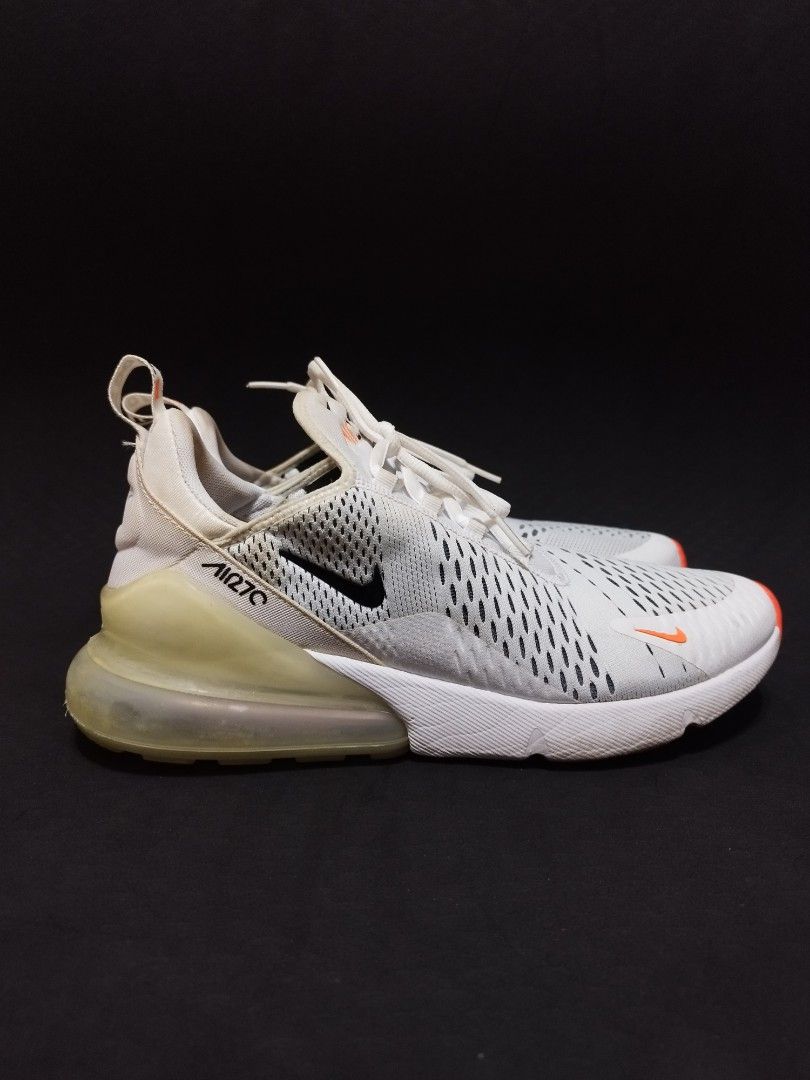 Nike 270 black hot sale white orange
