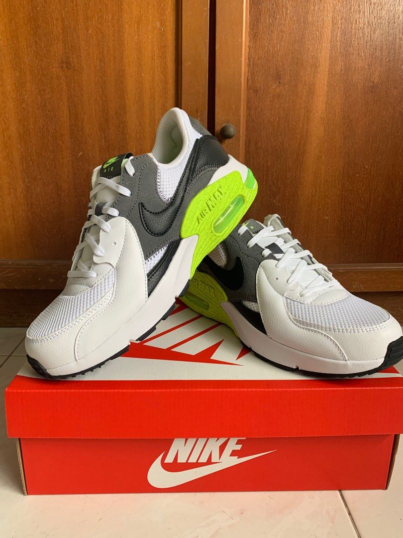 Nike Air Max Excee White Grey Volt Men s Fashion Footwear