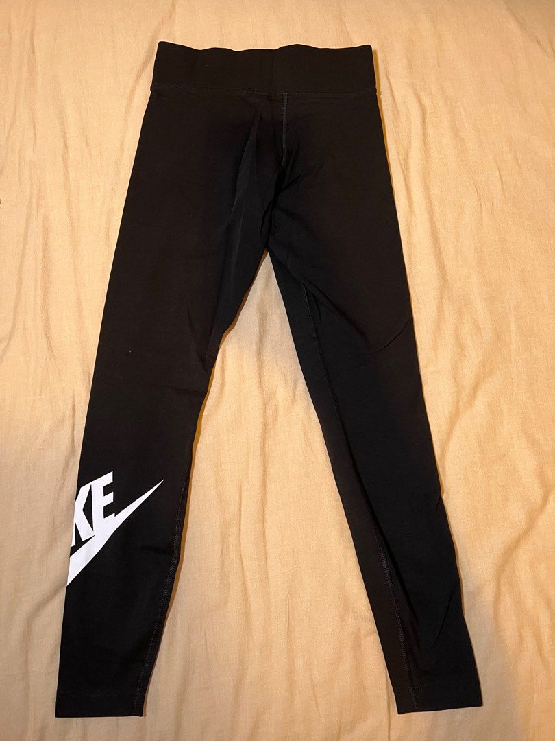 Nike Womens Pro Intertwist Crop Bra and Tights Matching Set (Black