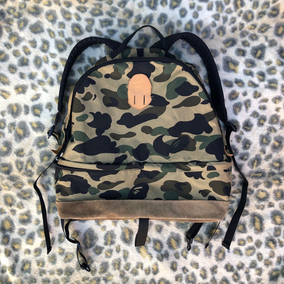 Og Bape 1st Camou Backpack, Luxury, Bags & Wallets on Carousell