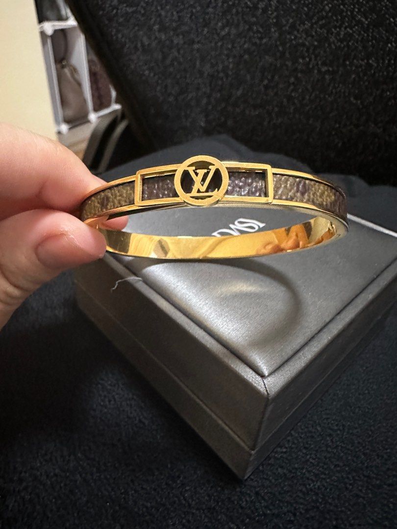 Original LV canvas leather custom-made Bracelet