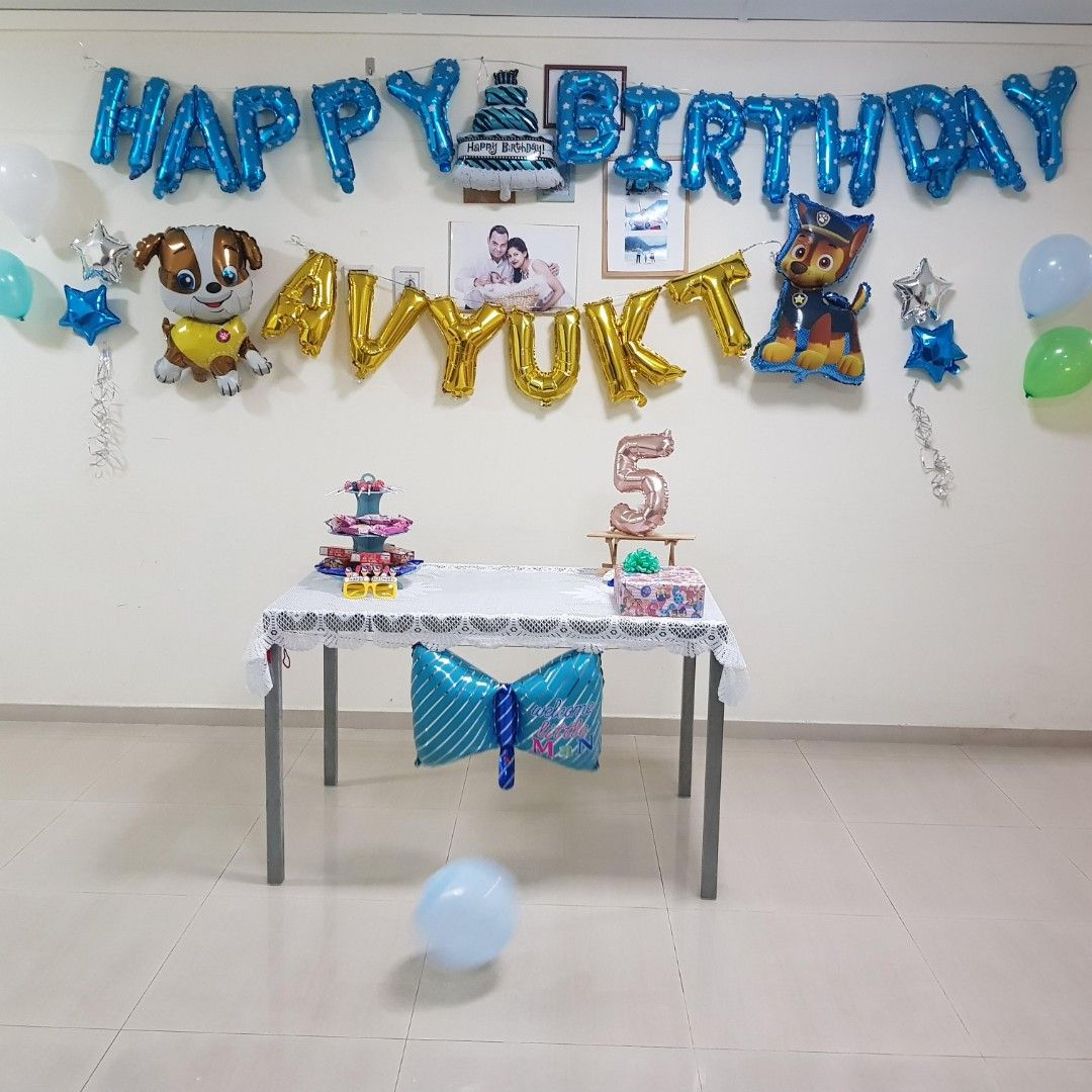 Paw Patrol Birthday decoration, Hobbies & Toys, Stationery & Craft