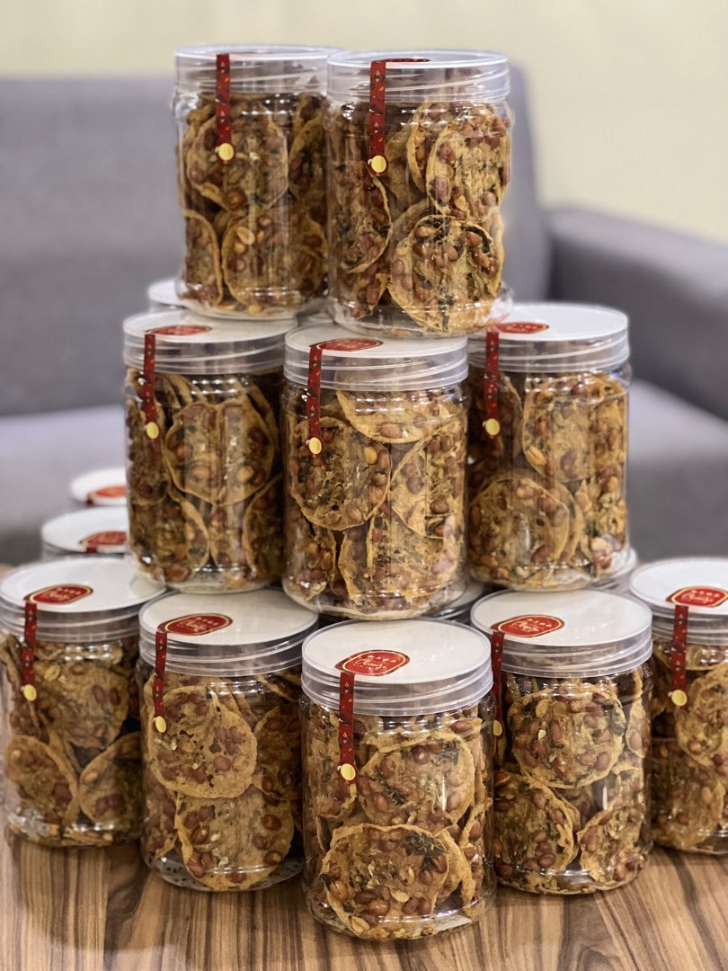 Peanut & Anchovies Crackers, Food & Drinks, Homemade Bakes on Carousell