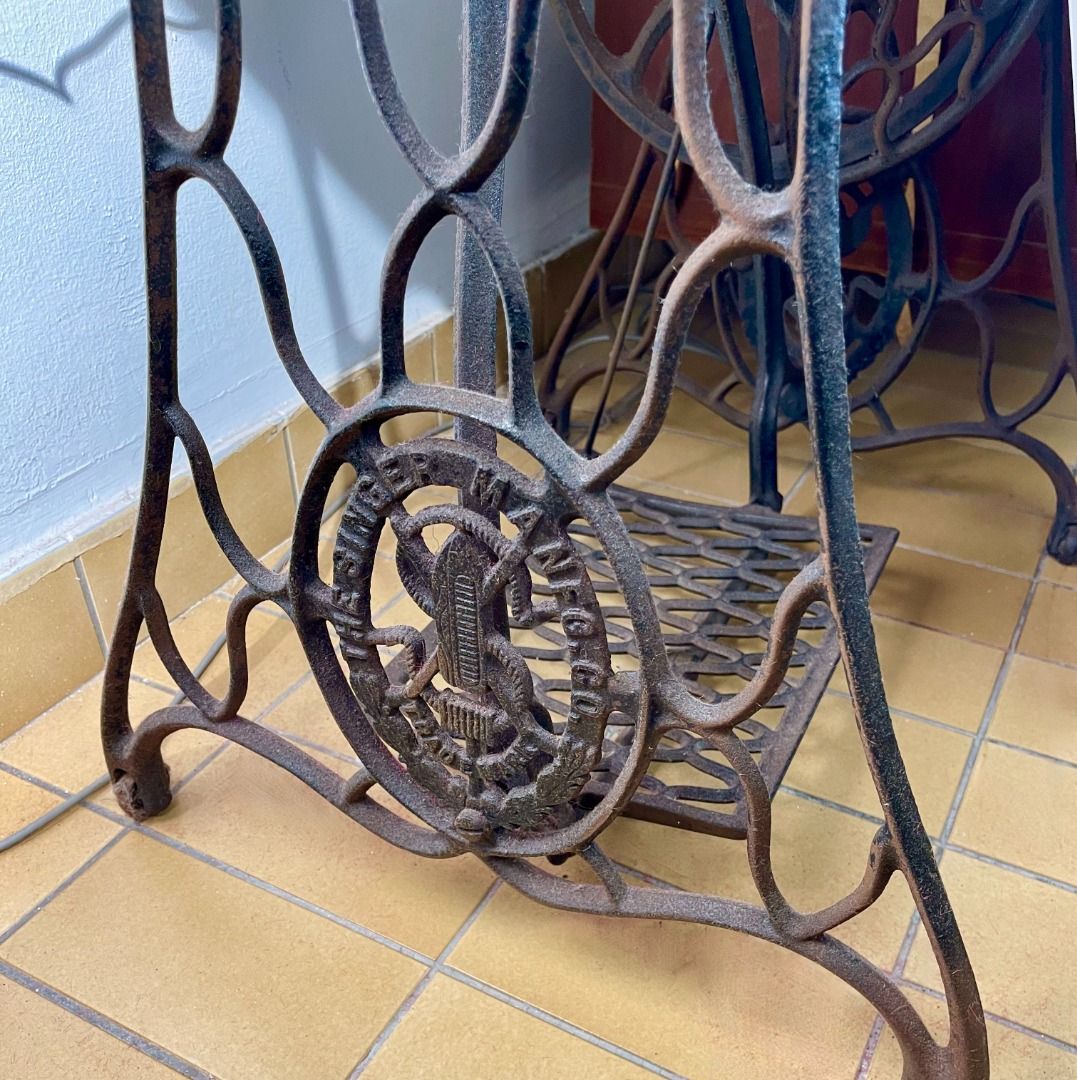 Peranakan Tile Table, with Singer spider leg base., Everything Else on ...