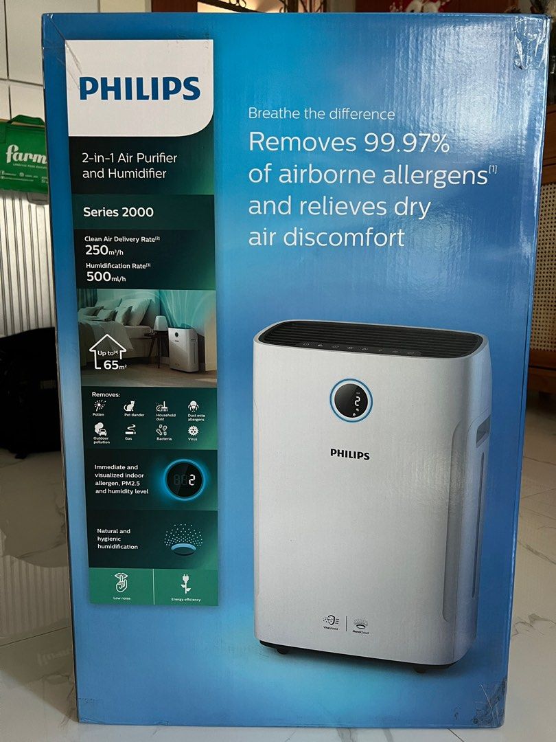 Philips 2 In 1 Air Purifier And Humidifier Series 2000 TV Home Philips 2 In 1 Air Purifier And Humidifier Series 2000 TV Home