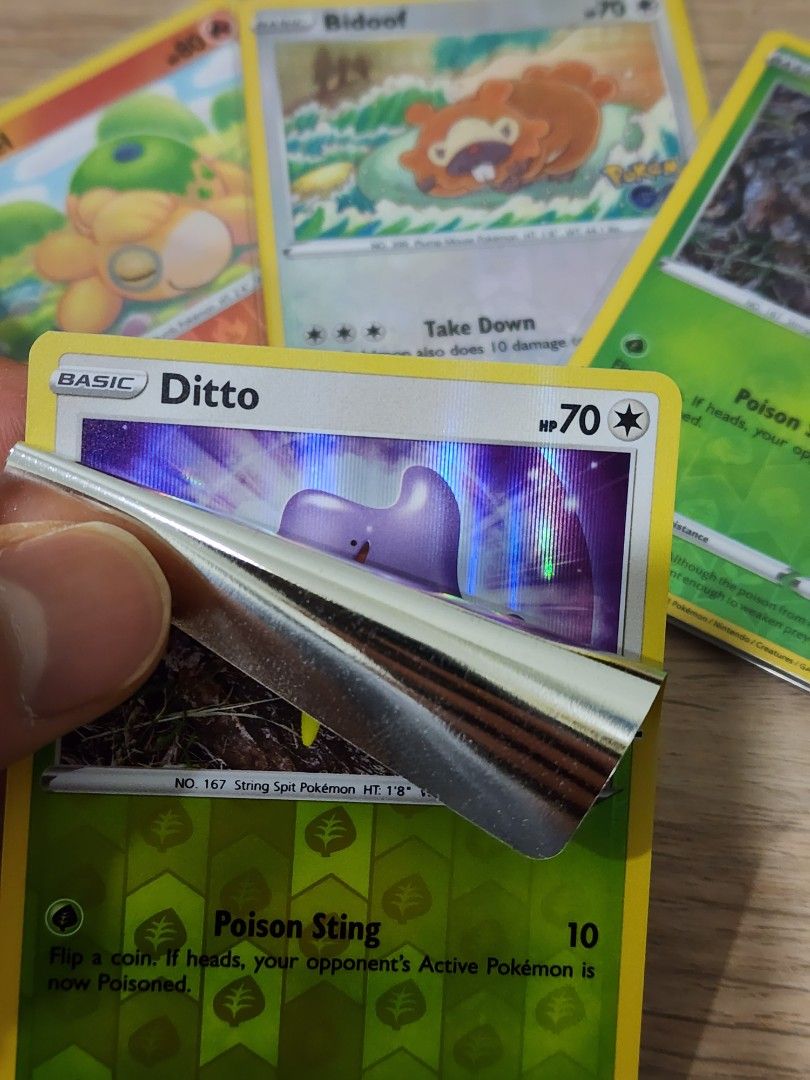 GEM MINT! Bidoof - Ditto Secret #59 Pokemon GO Card GMA Potential