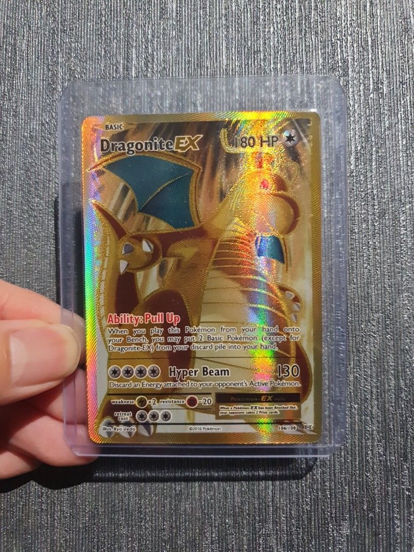 Pokemon TCG Evolutions Dragonite EX Full Art Ultra Rare Card, Hobbies &  Toys, Toys & Games on Carousell