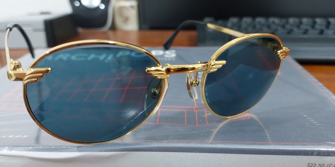 Police shop sunglasses gold
