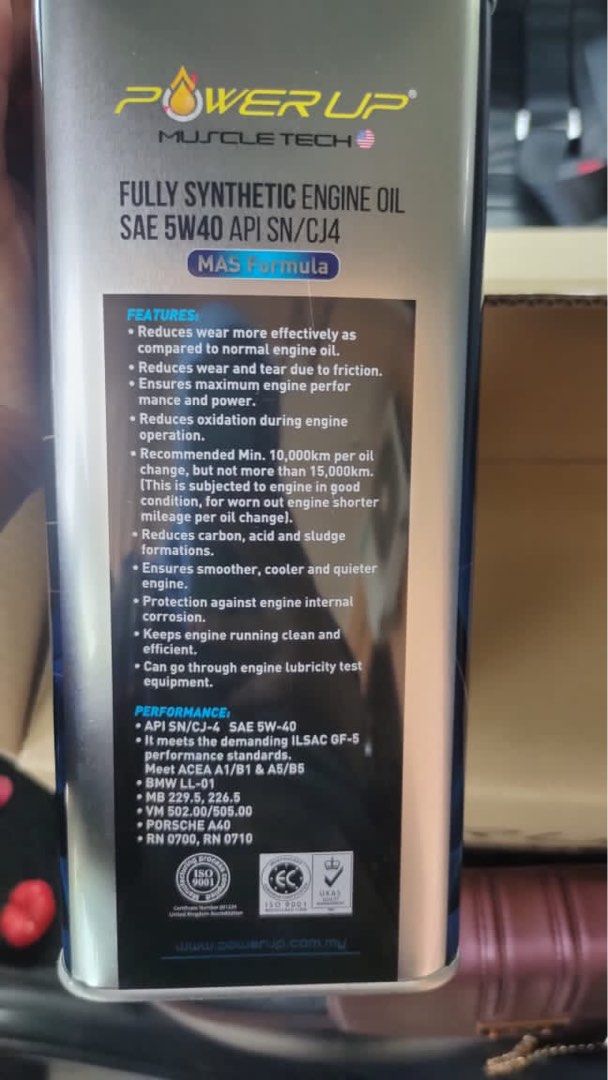 Power Up Engine Oil Fully Synthetic, Auto Accessories on Carousell