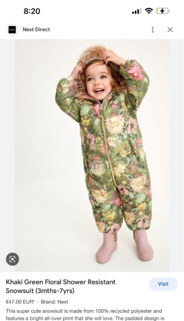 Snowsuit size 6 top