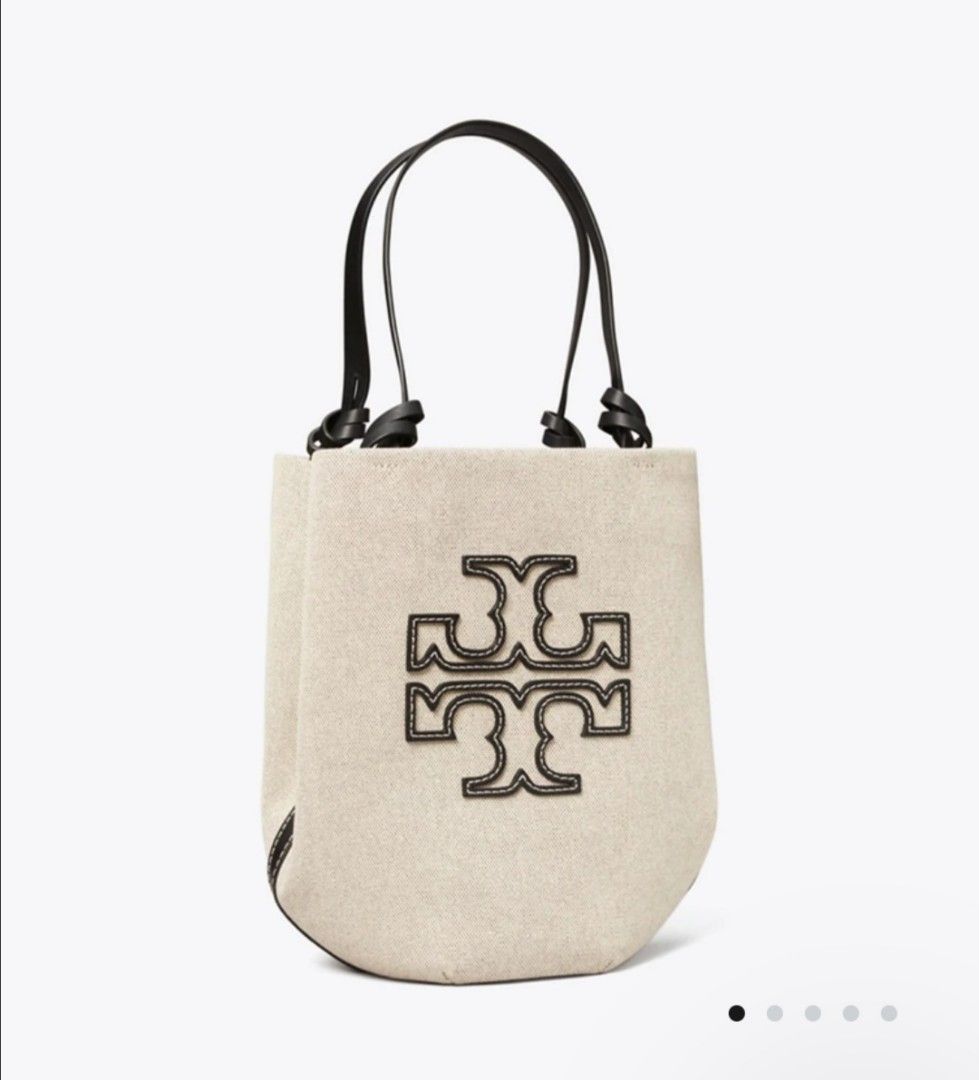 PRE-ORDER] TORY BURCH SMALL CANVAS ROUND TOTE, Luxury, Bags & Wallets on  Carousell
