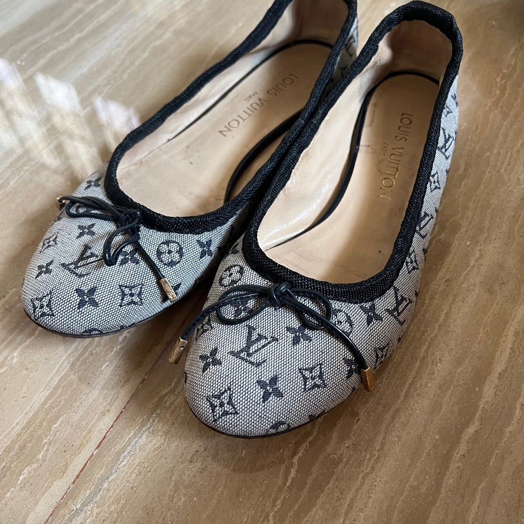 Preowned Louis Vuitton Ballerina Flats Shoes Monogram Mini Lin