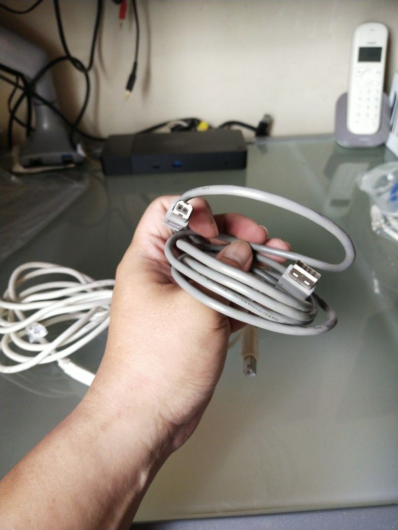 Printer USB Cables 2m & 1m, Computers & Tech, Parts & Accessories