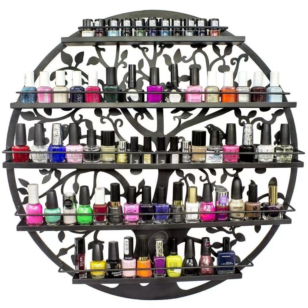 Round Hanging Metal Polish Display Rack, Furniture & Home Living ...