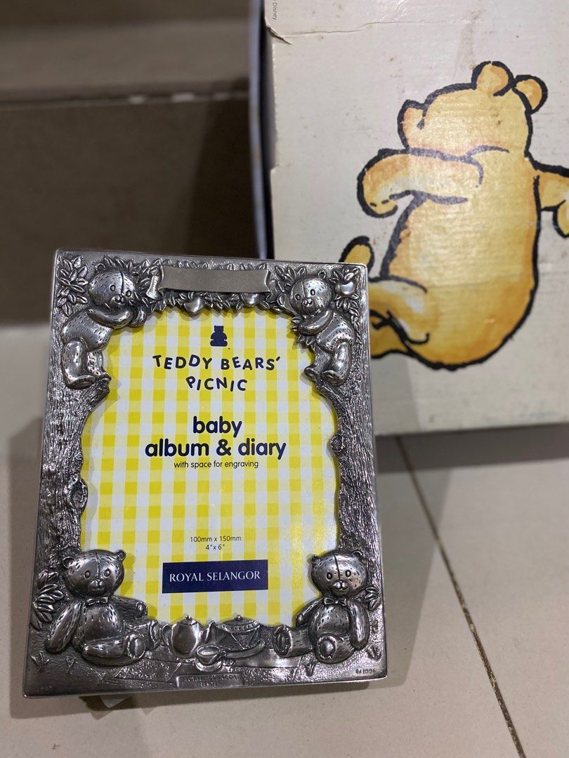 Royal selangor teddy bear picnic baby album daily Hobbies Toys Collectibles Memorabilia Vintage Collectibles on Carousell