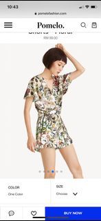 (S) NEW! Pomelo Floral CNY Co-Ord Set in Offwhite