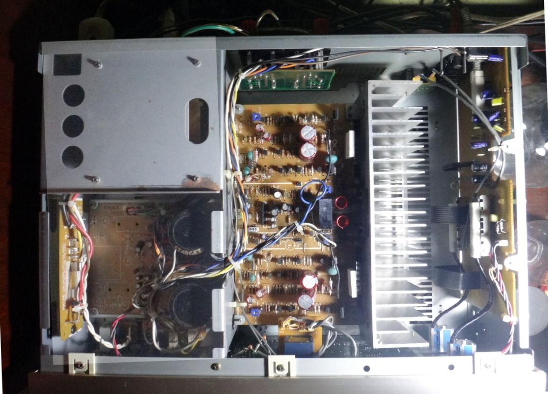 SANSUI AUalpha 507XR amplifier champagne gold face (not denon onkyo