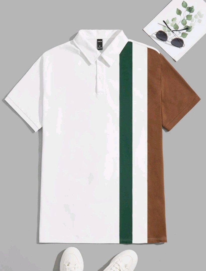 SHEIN men polo shirt, Men's Fashion, Tops & Sets, Tshirts & Polo Shirts ...