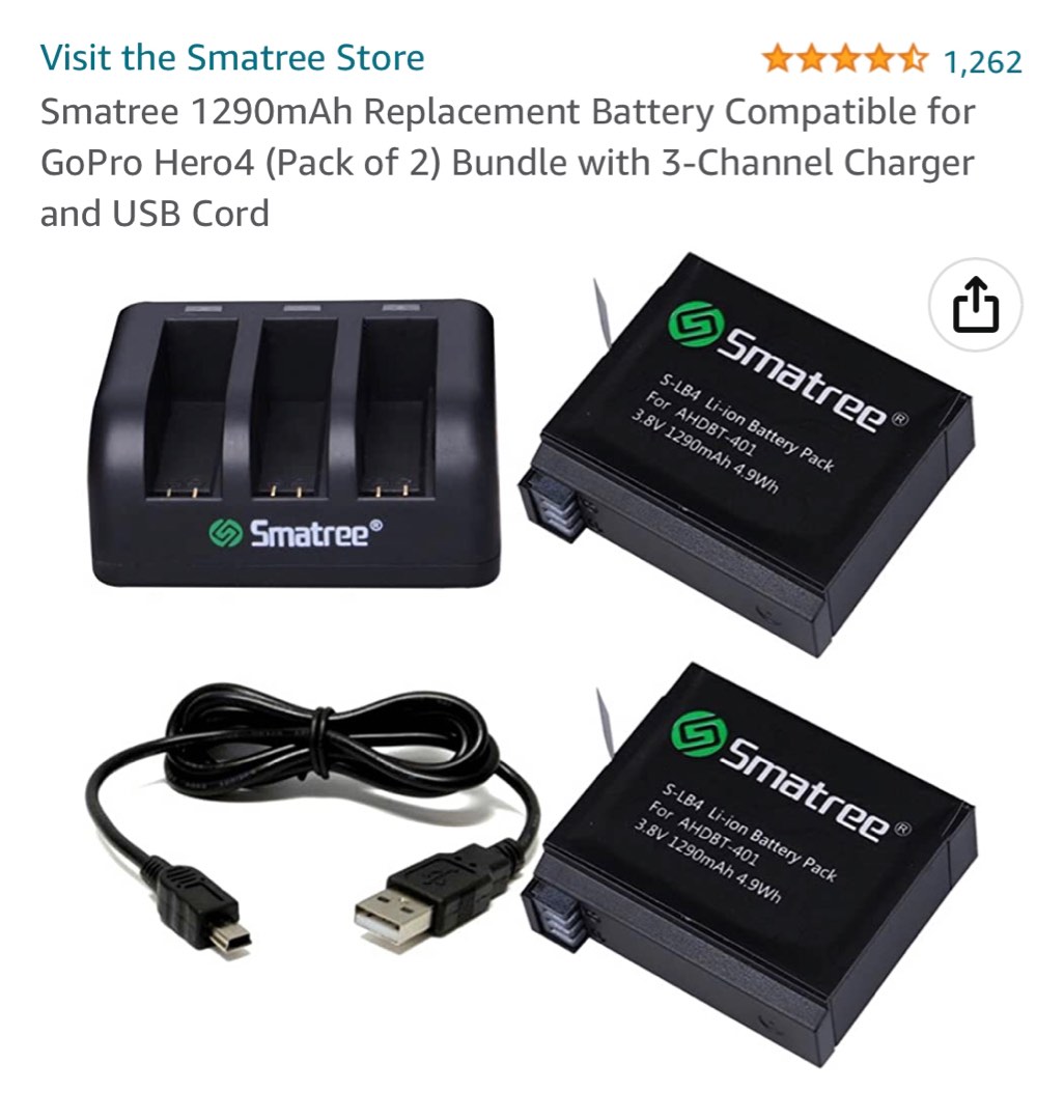 go pro hero 4 charger