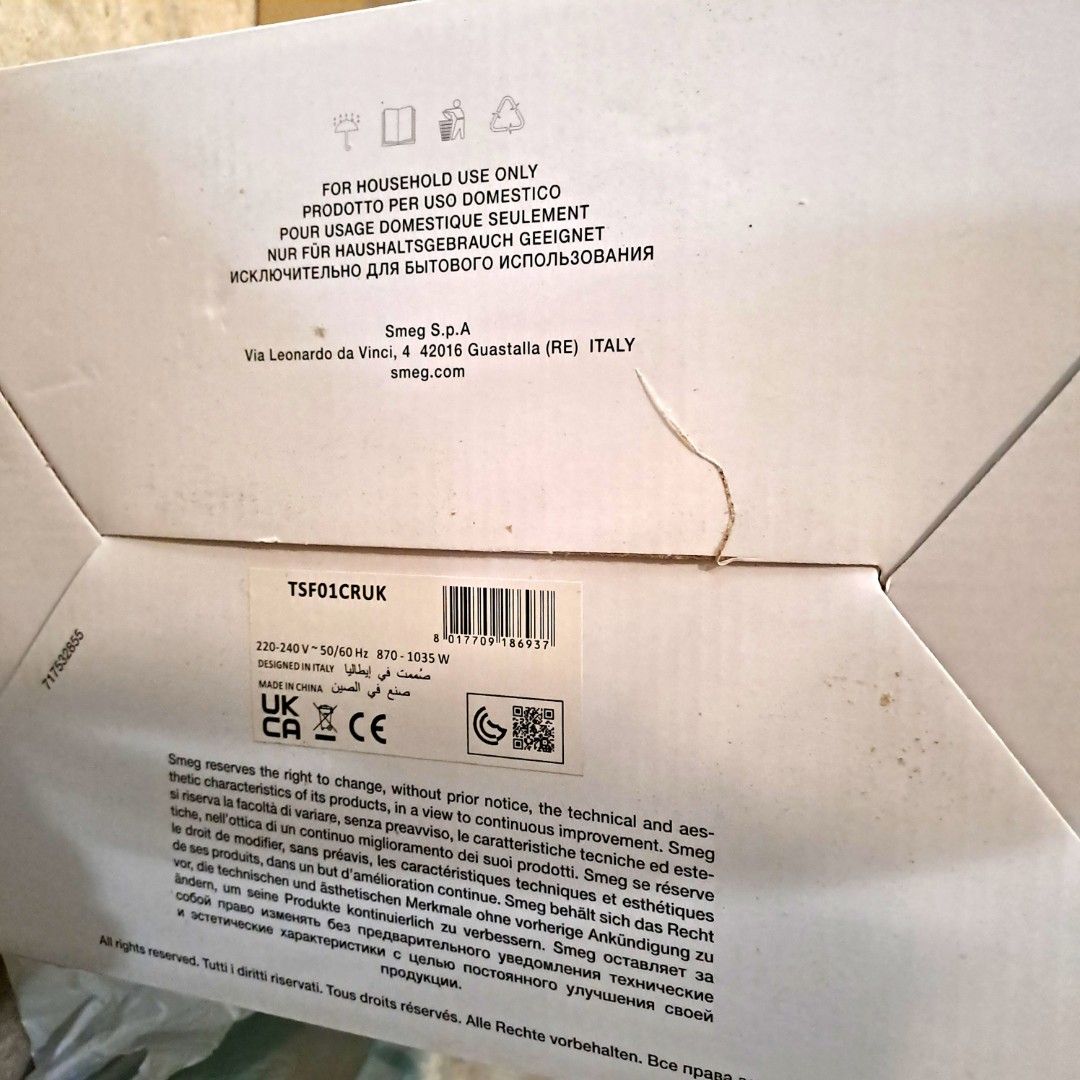 SMEG Pastel Blue Kettle KLF03CRUK & Toaster TSF01CRUK, TV & Home