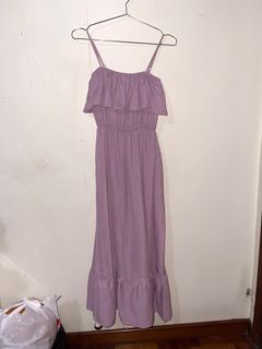 Something Borrowed Ruffled Cami Midi Dress
