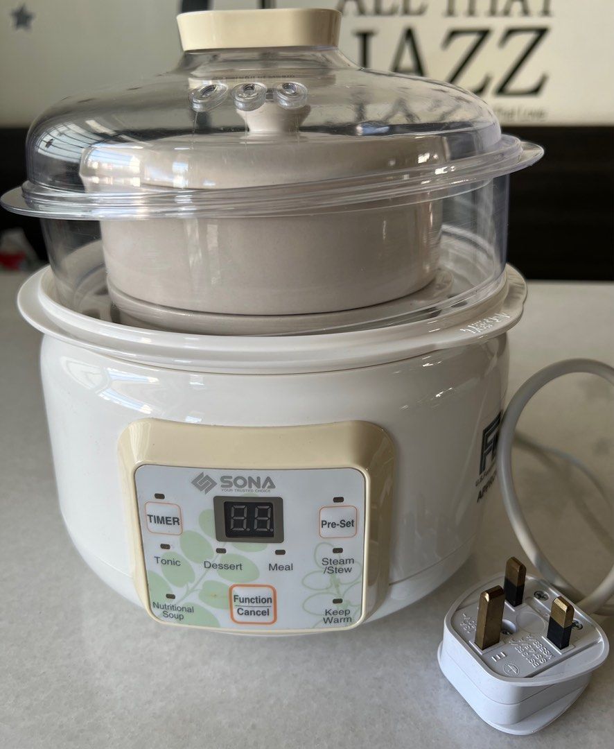 ( very new) SONA 1.5L digital double boiler cooker, TV & Home