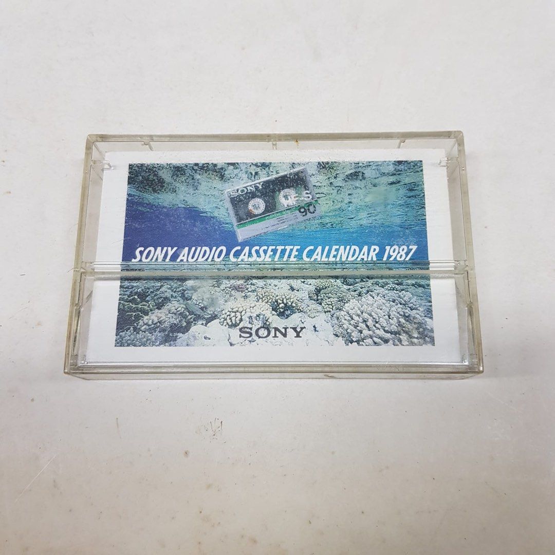Sony Audio Cassette Calender 1987 printed in Japan Hobbies Toys