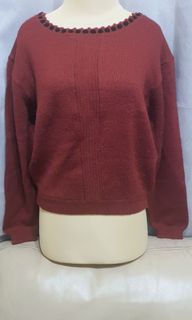 Sweater rajut terakota