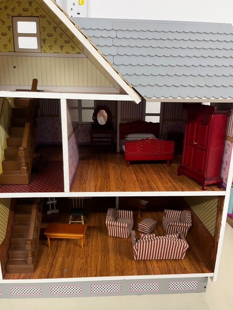 Melissa & doug classic shop heirloom victorian wooden dollhouse