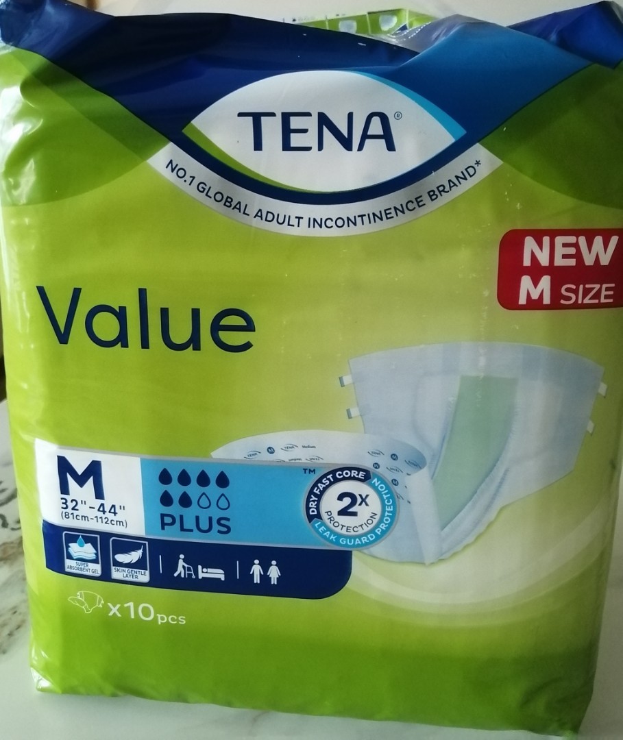 Tena Adult Diapers M, Beauty & Personal Care, Sanitary Hygiene on Carousell