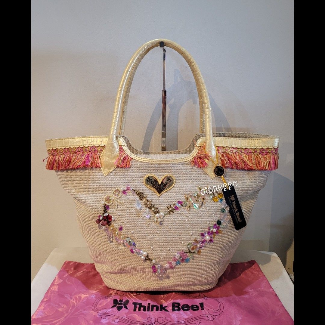 Heart crochet tote bag, Women's Fashion, Bags & Wallets, Tote Bags on  Carousell