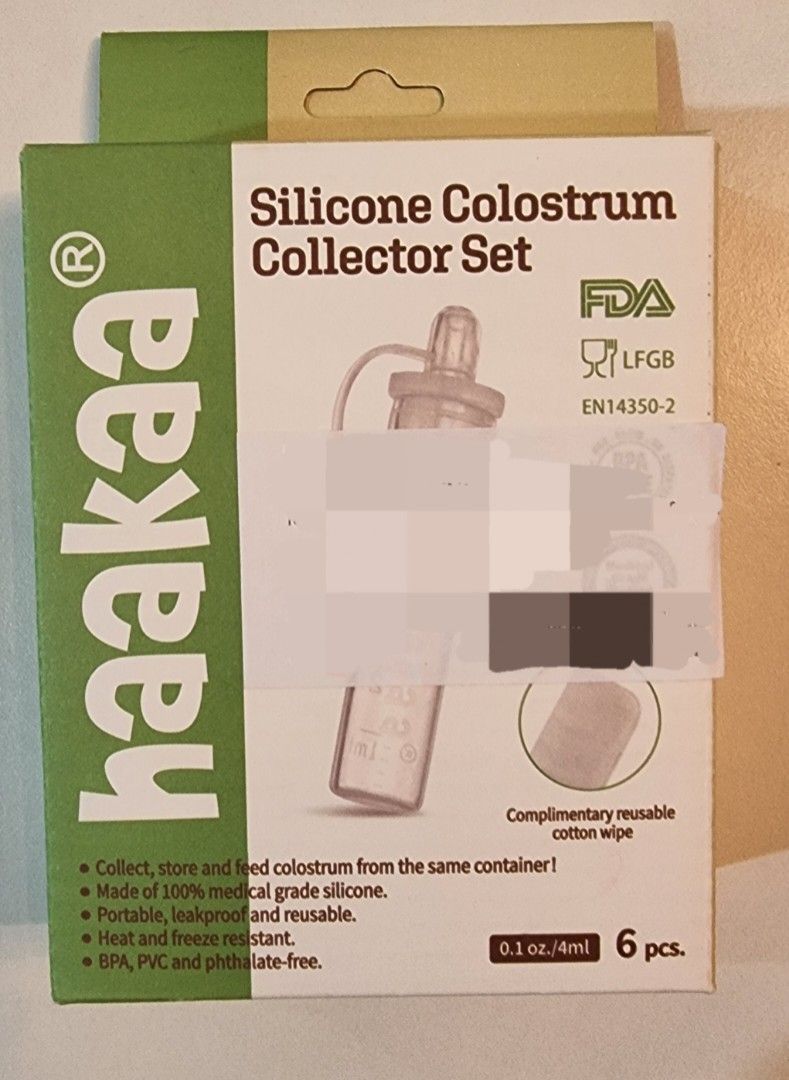 haakaa Colostrum Collector Set Colostrum Syringes for Liquid Breast Milk  Collector Milk Catcher, Ready-to-Use, Reusable & Leakproof, Include a  Cotton