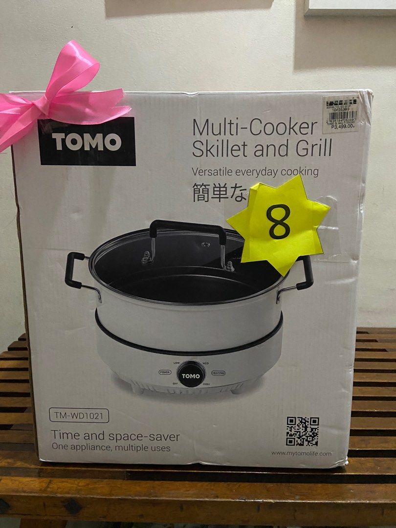 TOMO MultiCooker Skillet and Grill, TV & Home Appliances, Kitchen